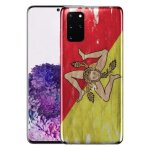 Coque drapeau sicile samsung s20 plus / protection silicone / motif sicilien / housse anti chocs / compatible ...