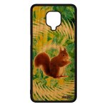 Coque ecureuil xiaomi redmi note 9 pro bois silicone vert design personnalis� mandala foret mignon animaux ...