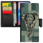 Coque elephant samsung galaxy s20 ultra portefeuille porte cartes gris pochette azteque noir design homme ...