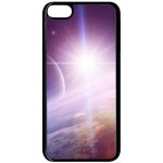 Coque - espace terre - compatible avec apple ipod touch 6 - plastique - bord noir