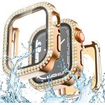 Coque etanche 2 en 1 compatible avec apple watch de 41 mm, protecteur d'�cran s�rie 9 / 8 / 7, coque ...