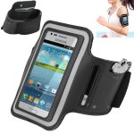 Coque etui housse brassard sport noir pour samsung galaxy s2 i9100