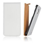 Coque etui rabat gamme luxe pour htc desire x de couleur blanc