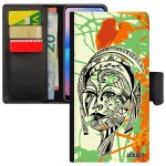 Coque femme honor 8 cuir rabat portefeuille porte cartes fille princesse dessin 4g ethnique tatouage ...