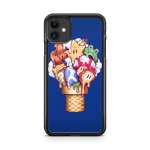 Coque fifrelin noire pour iphone 11 pro super mario bros items ice cream
