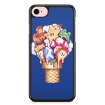 Coque fifrelin noire pour iphone xr super mario bros items ice cream
