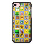Coque fifrelin noire pour iphone xr super mario bros maker items
