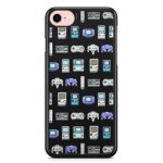 Coque fifrelin noire pour iphone xr n64 wii gamecube switch super mario consoles de jeux