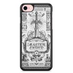 Coque fifrelin noire pour iphone xr zelda ocarina of time master sword