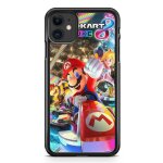 Coque fifrelin rigide noire pour iphone 11 mario kart 8 deluxe nintendo switch ref 8693