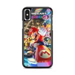 Coque fifrelin rigide noire pour iphone x et iphone xs mario kart 8 deluxe nintendo switch ref 8511