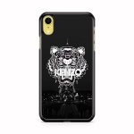 Coque fifrelin rigide noire pour iphone xr kenzo paris tigre tour eiffel ref 8596