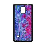 Coque fleurs samsung galaxy note 4 silicone effet housse florale design jolie mobile alu portable dual ...