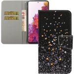 Coque galaxy a04s, portefeuille etui housse pour samsung galaxy a04s coque paillette fleur papillon chat ...