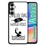 Coque pour galaxy a05s - j peux pas j ai water polo 1 - silicone - noir Coque pour galaxy a05s - j peux pas j ai water polo 1 - silicone - noir