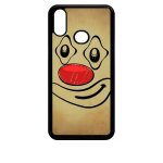 Coque pour galaxy a10s - smiley clown nez rouge - noir