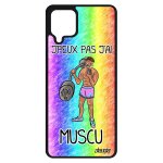 Coque galaxy a12 silicone j'peux pas j'ai muscu humoristique original fitness housse telephone case vert ...