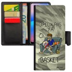 Coque pour galaxy a13 4g simili cuir rabat j'peux pas y'a basket 4g je bande dessin�e nba supporter cover ...