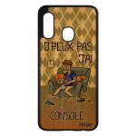 Coque pour galaxy a20e en bois silicone j'peux pas j'ai console jeux video play jpeux gamer antichoc ...