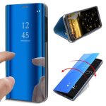 Coque galaxy a32 5g samsung housse etui a rabat chromé miroir cover view bleu Coque galaxy a32 5g samsung housse etui a rabat chromé miroir cover view bleu