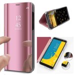 Coque galaxy a32 5g samsung housse etui a rabat chrom miroir cover view rose