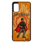 Coque galaxy a41 bois veritable silicone super bricolo de protection 4g humour comics bricoleur papy ...