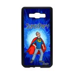 Coque galaxy a5 2015 silicone super papy grand pere souple bleu texte humoristique de protection papi ...