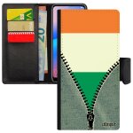 Coque galaxy a50 en simili cuir drapeau irlande irlandais portable rugby euro telephone foot football ...