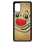 Coque pour galaxy a71 - smiley clown nez rouge - noir