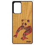 Coque galaxy a72 bois silicone panda etui tpu violet dessin case bumper azteque fille asie smartphone ...