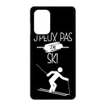 Coque pour galaxy a72 - j peux pas j ai ski 2 - noir