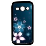 Coque galaxy ace 3 - abstrait fleur de lotus - noir