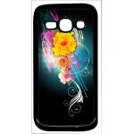 Coque galaxy ace 3 - flower vector designs - noir