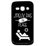 Coque galaxy ace 3 - j peux pas j ai plage 2 - noir