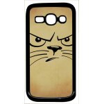 Coque galaxy ace 3 - smiley chat - noir