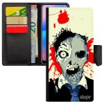Coque galaxy note 10 lite cuir a rabat zombie mort vivant horreur fin du monde tache smartphone sang ...
