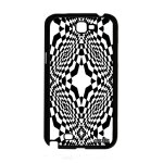 Coque pour galaxy note 2 silicone illusion d'optique bicolore losage effet magie geometrique etui art ...