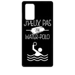 Coque pour galaxy note 20 5g - j peux pas j ai water polo 2 - noir