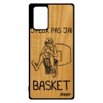 Coque galaxy note 20 bois silicone j'peux pas j'ai basket humoristique comique noir basketball nba bumper ...