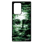 Coque galaxy note 20 ultra silicone portrait smartphone femme visage illusion telephone artistique vert ...