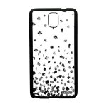 Coque pour galaxy note 3 silicone confettis pois personnalis� etui design motif petales romantique effet ...
