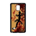 Coque galaxy note 4 en bois silicone salamandre esprit du feu amour de samsung galaxy note 4