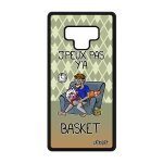 Coque pour galaxy note 9 silicone j'peux pas y'a basketball noir alu nba drole bd texte comique supporter ...