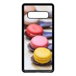 Coque galaxy s10 + - gourmandise de macaron - noir