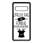 Coque galaxy s10 - j peux pas j ai fondue bourguignonne 1 - noir