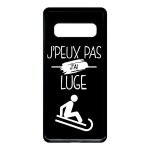 Coque galaxy s10 - j peux pas j ai luge 2 - noir