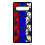 Coque pour galaxy s10 + plus silicone drapeau russie russe football i love foot jeux olympiques coeur ...