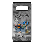 Coque pour galaxy s10 silicone j'peux pas j'ai film smartphone humour etui bumper manga tpu gris humoristique ...