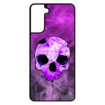 Coque galaxy s21 en silicone tete de mort hardrock crane feu vintage squelette enfer sm - g991b halloween ...
