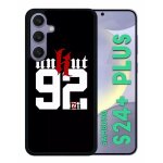 Coque pour galaxy s24 + - unkut haut de seine 92 - silicone - noir